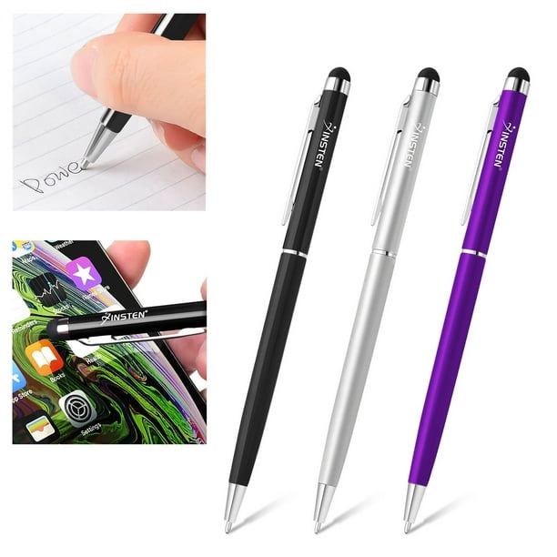 2 in 1 Touch Screen Stylus Ballpoint Pen For Tablet iPhone X 8 Samsung S10 Lite